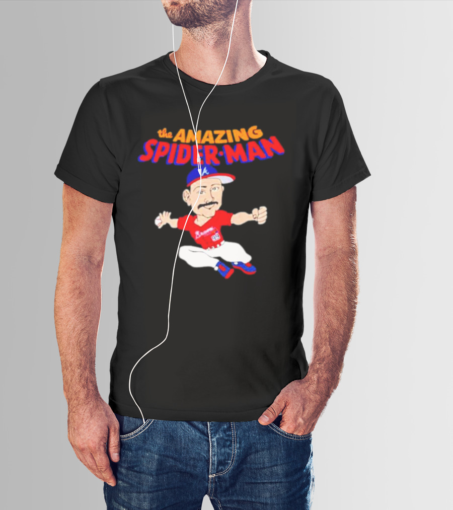 Spencer Strider Atlanta Braves The Amazing Spider-Man Baseball Fusion T-Shirt
