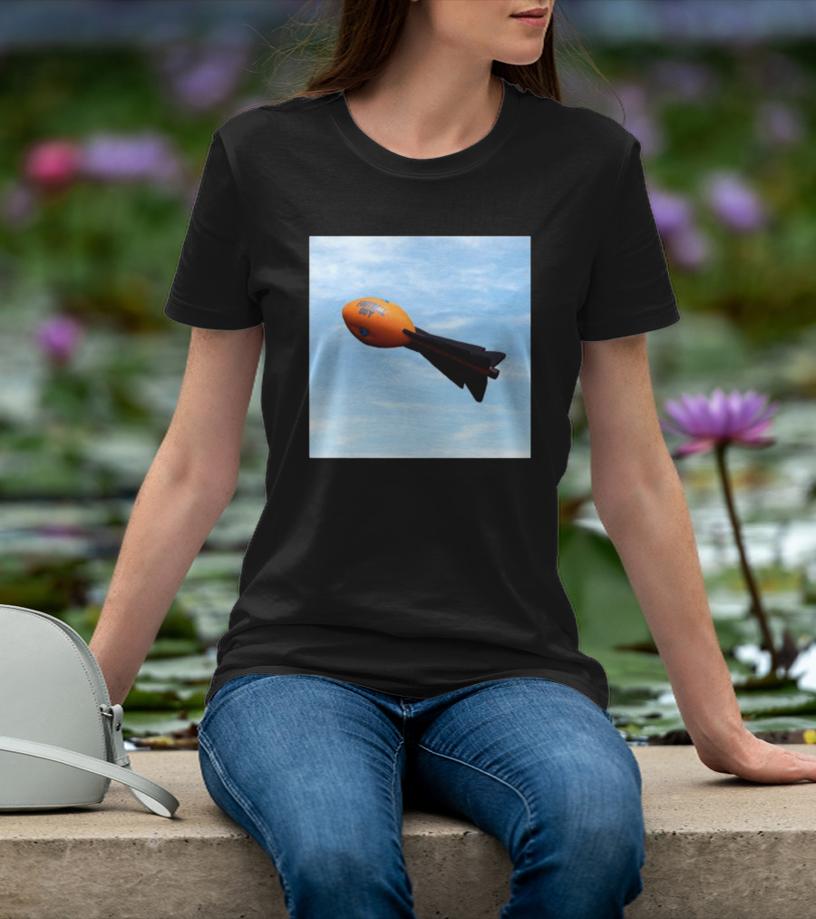 Football Guy Rocket Sky Launch T-Shirt