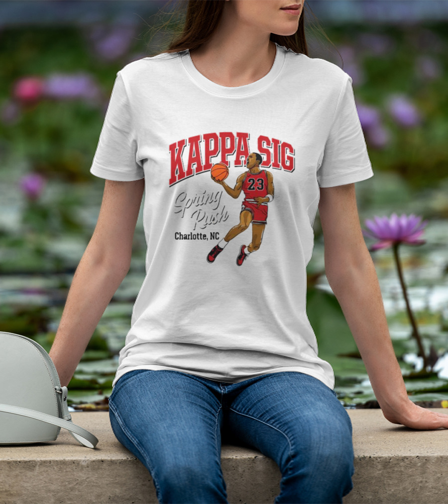 Kappa Sig 23 Basketball Spring Rush Charlotte NC T-Shirt