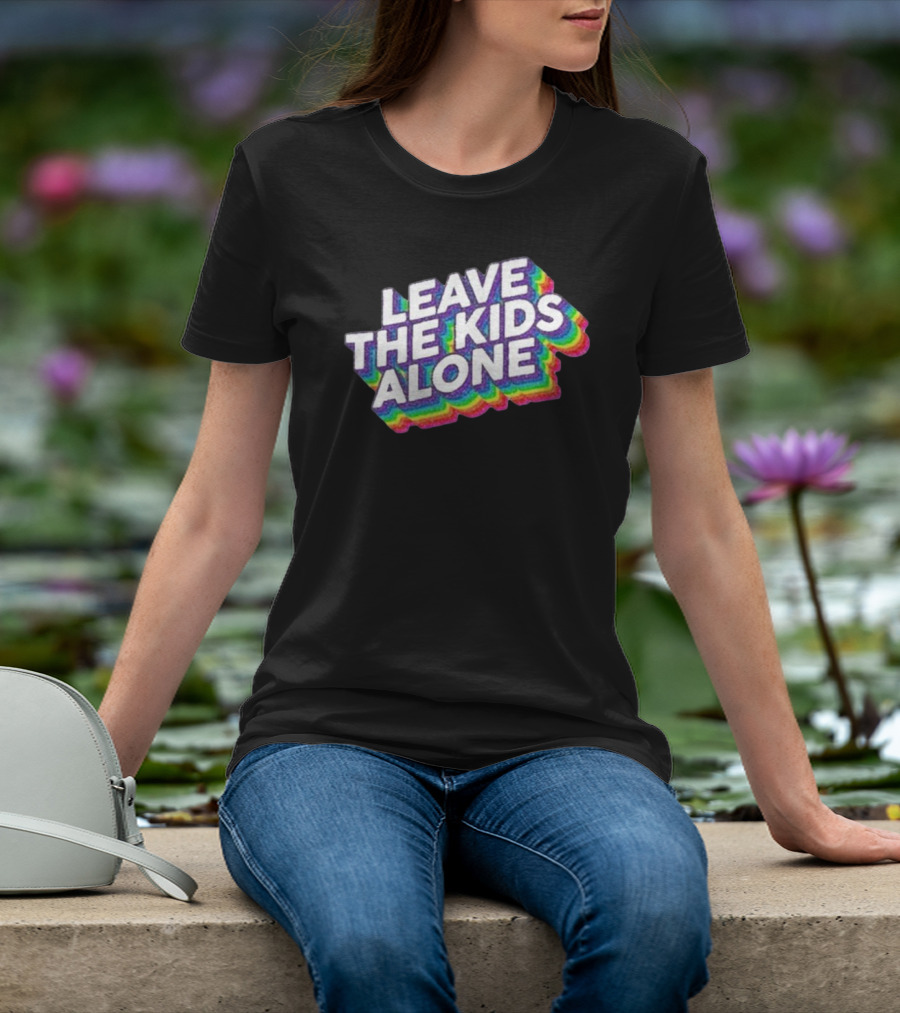 Gaysagainstgroomers Merch Leave The Kids Alone T-Shirt