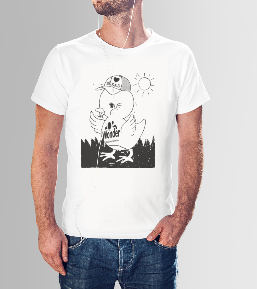 Wonder Bread Duck I Love Bread T-Shirt