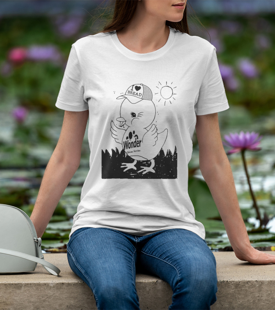 Wonder Bread Duck I Love Bread T-Shirt