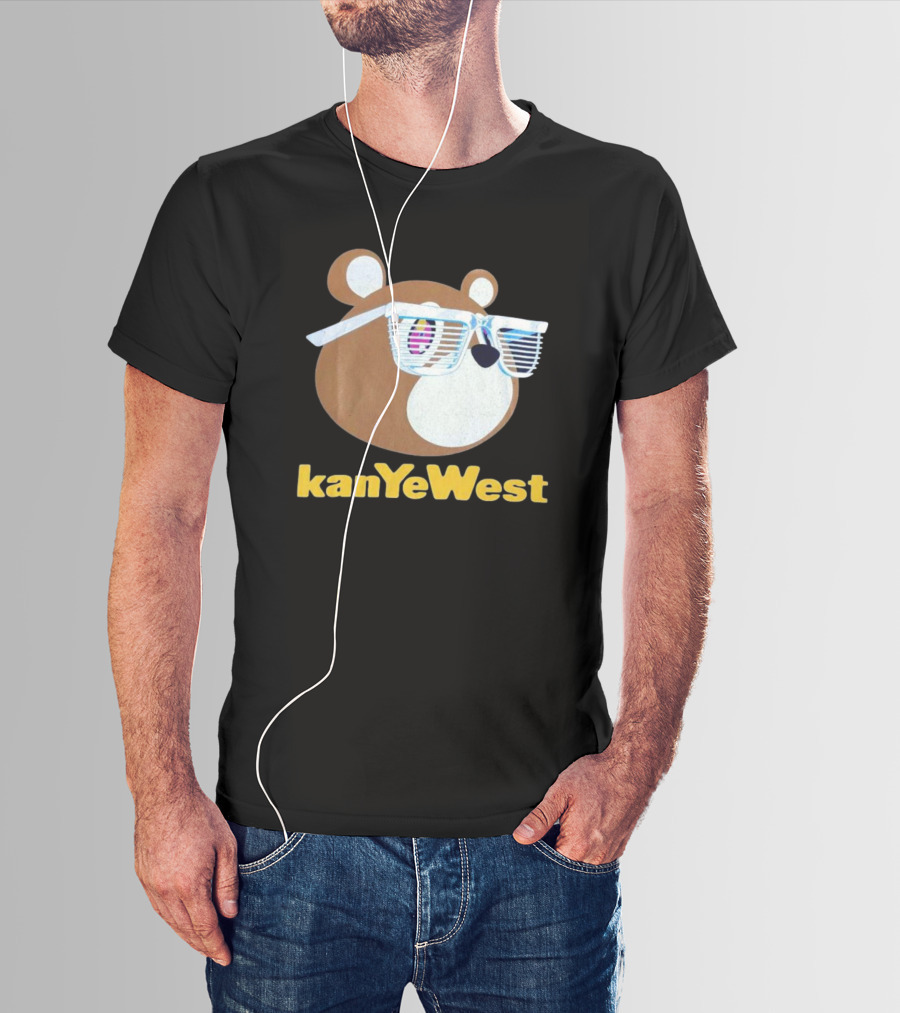 Kanye West Graduation 2007 Merch Mirrored Bear T-Shirt