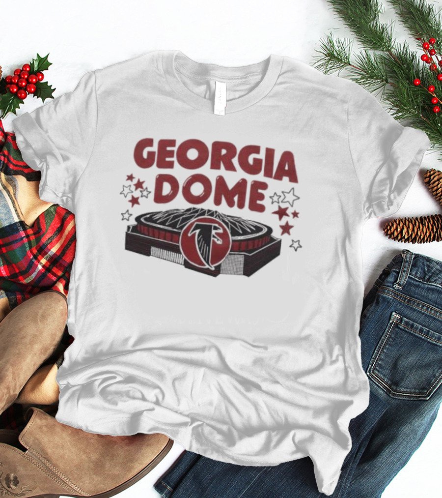 Atlanta Falcons Georgia Dome Stadium Stars T-Shirt