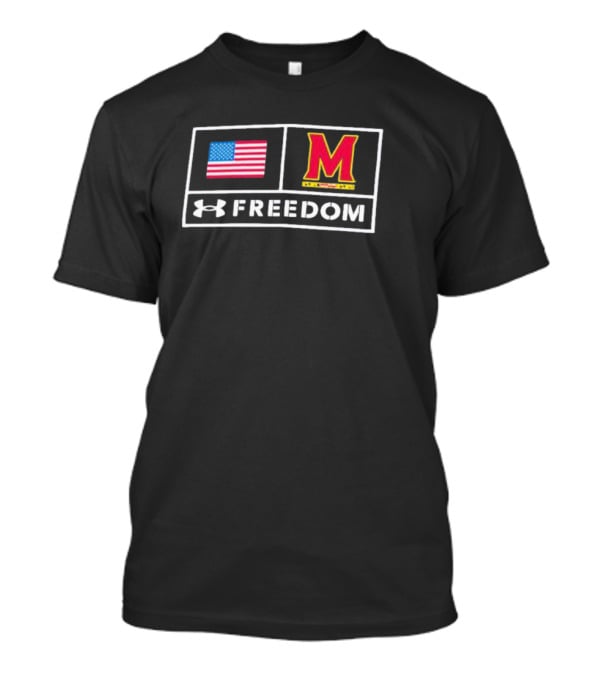 Under Armour Freedom Maryland Terrapins American Flag M T-Shirt