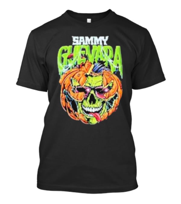 Sammy Guevara Goosebumps Halloween Pumpkin Skull T-Shirt