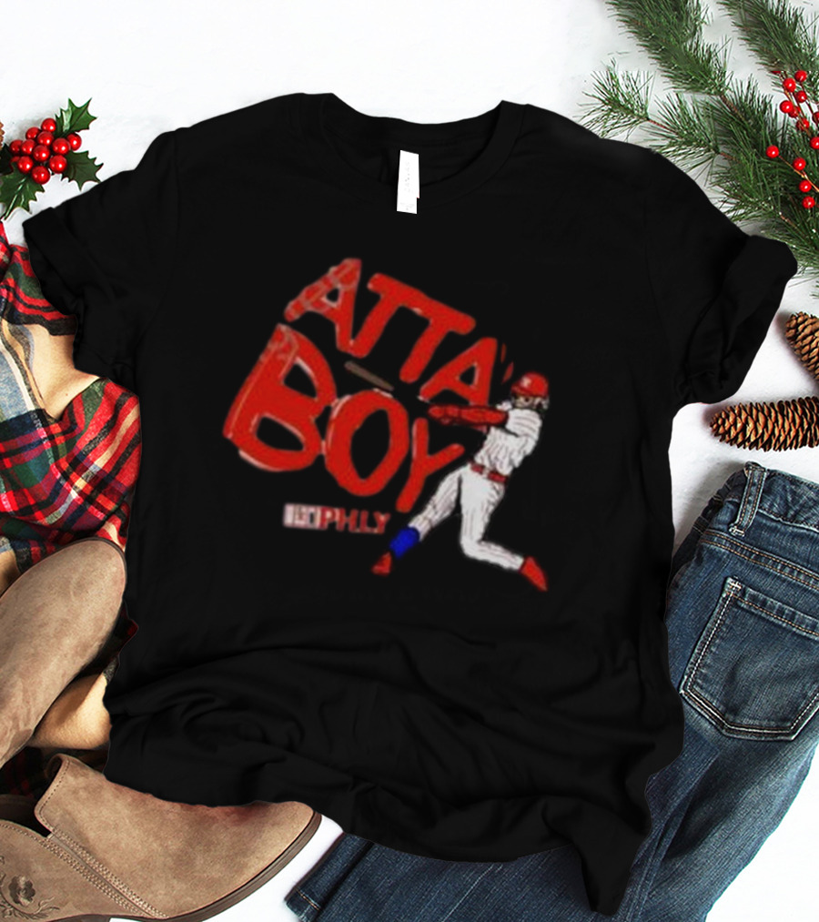 Phlylocker Atta Boy Baseball Phly Red White Player T-Shirt