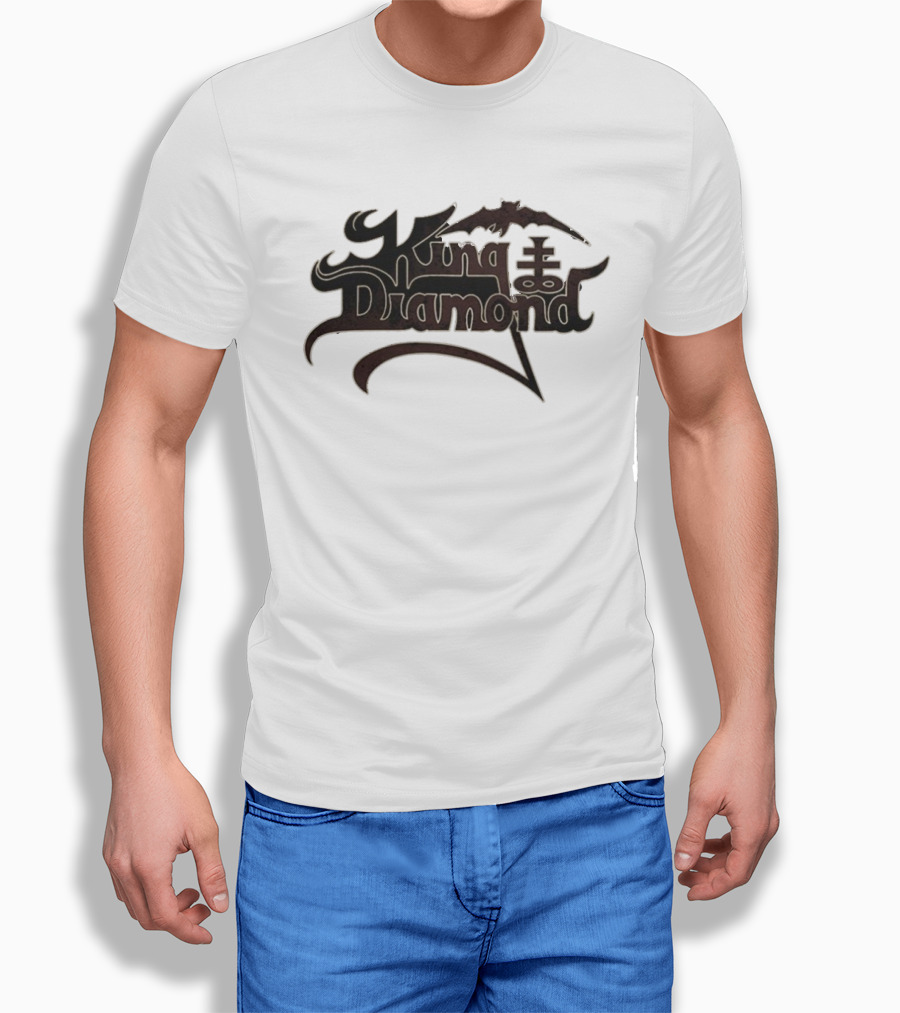 King Diamond Shop Masquerade Of Madness Logo With Bat And Cross Elements T-Shirt