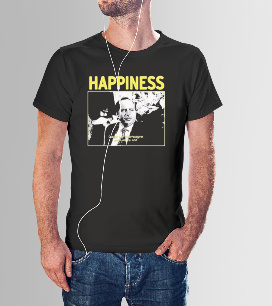 Happiness Laugh At Champagne T-Shirt