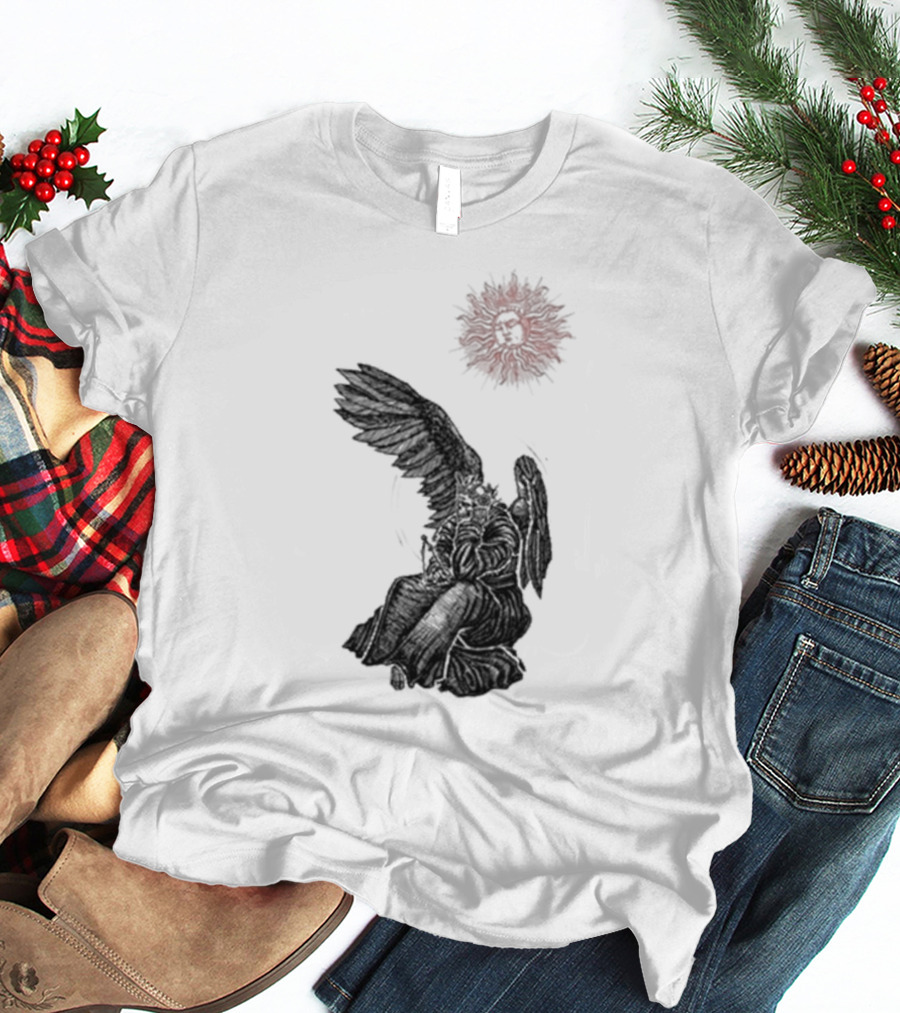 Angel And Skull Sun By Micah Ulrich T-Shirt