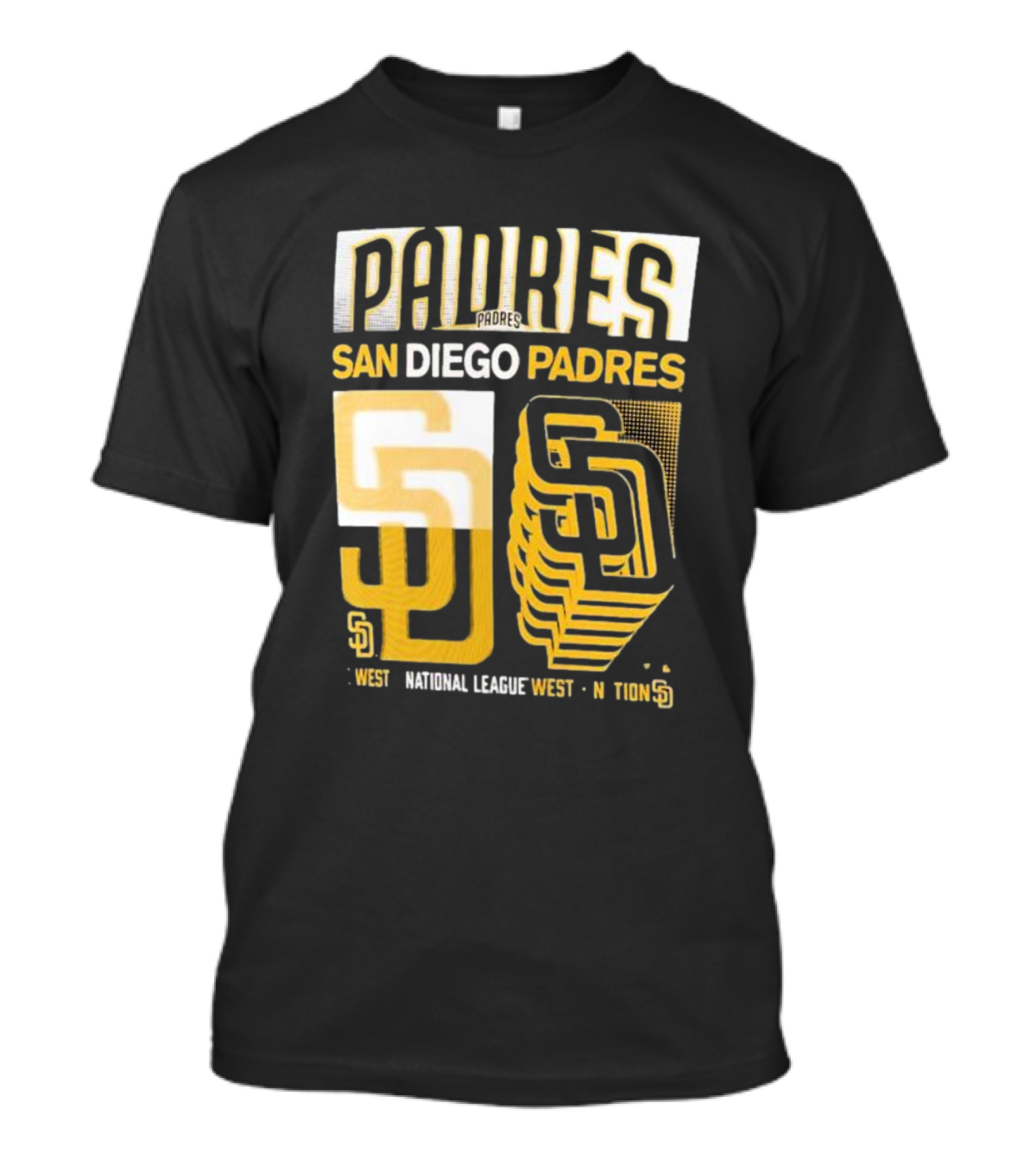 San Diego Padres West National League West Stack T-Shirt