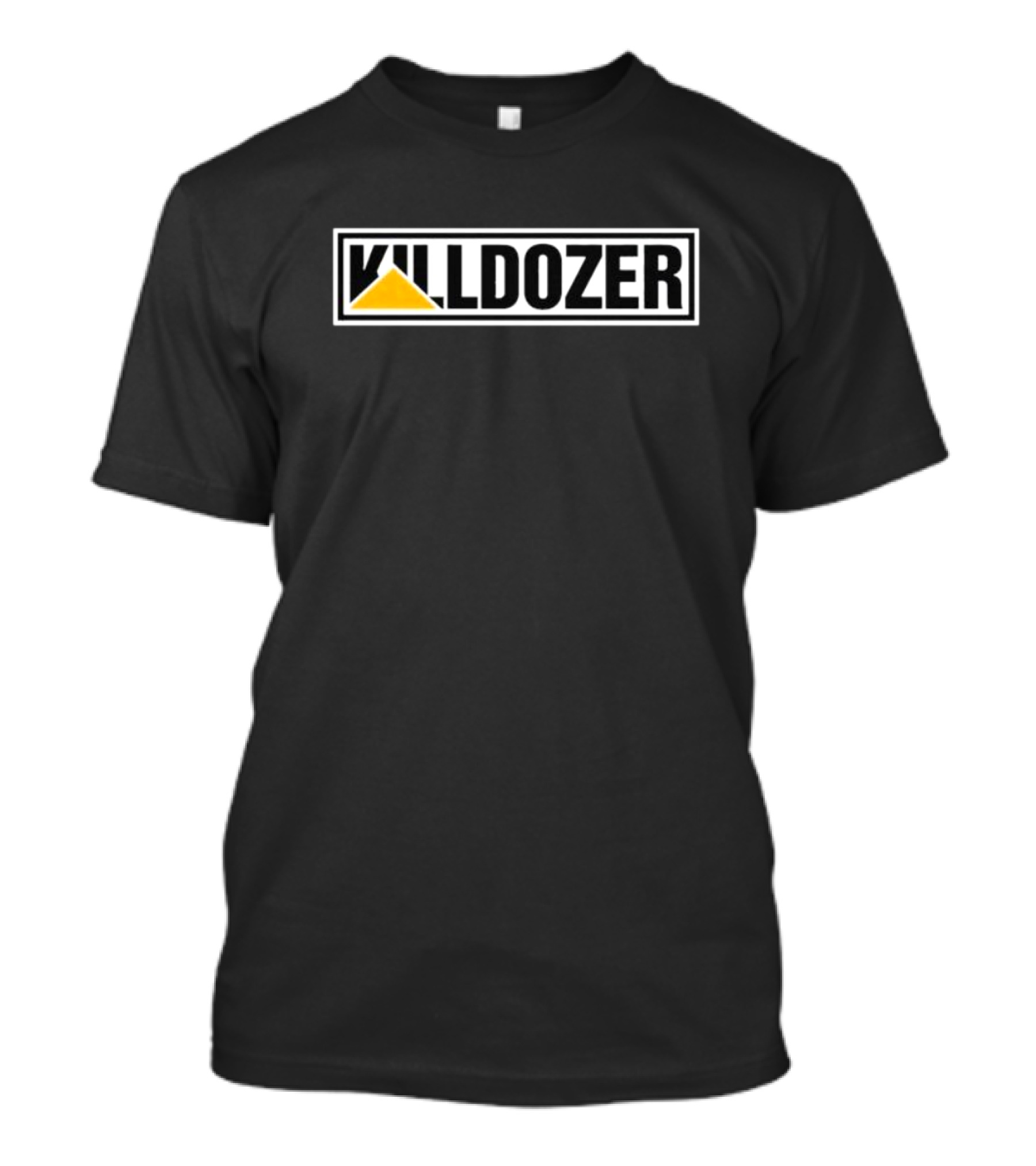 Killdozer Iconic Yellow Bulldozer Triangle T-Shirt