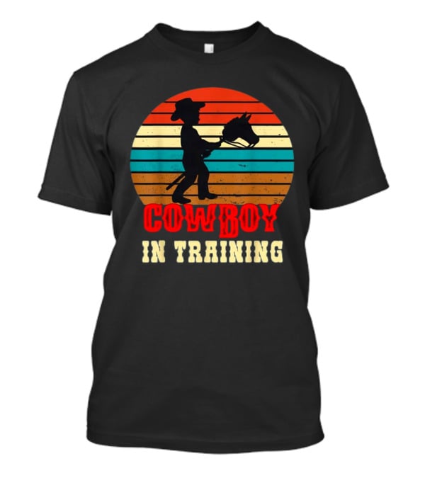 Cowboy In Training Future Rodeo Boy With Wooden Horse T-Shirt