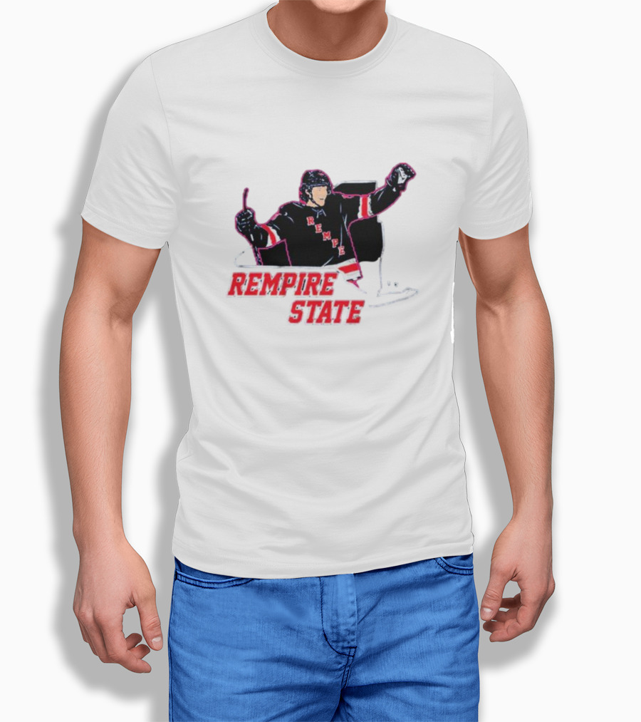 Rempire State Hockey Player Celebration Matt Rempe T-Shirt