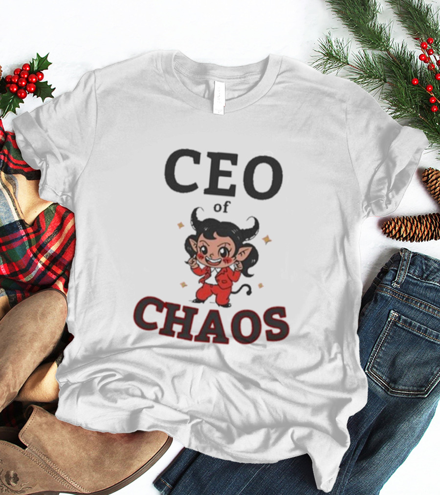 CEO Of Chaos Firepetalsco Little Devil Character T-Shirt