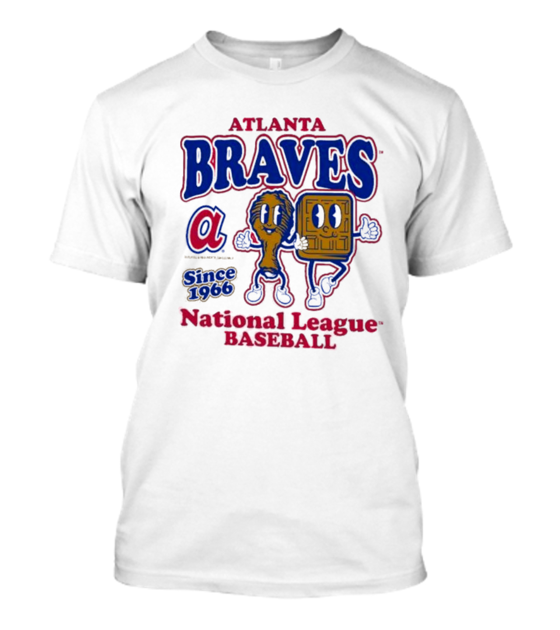 Atlanta Braves National League Baseball Since 1966 Cooperstown Collection Food Concessions T-Shirt