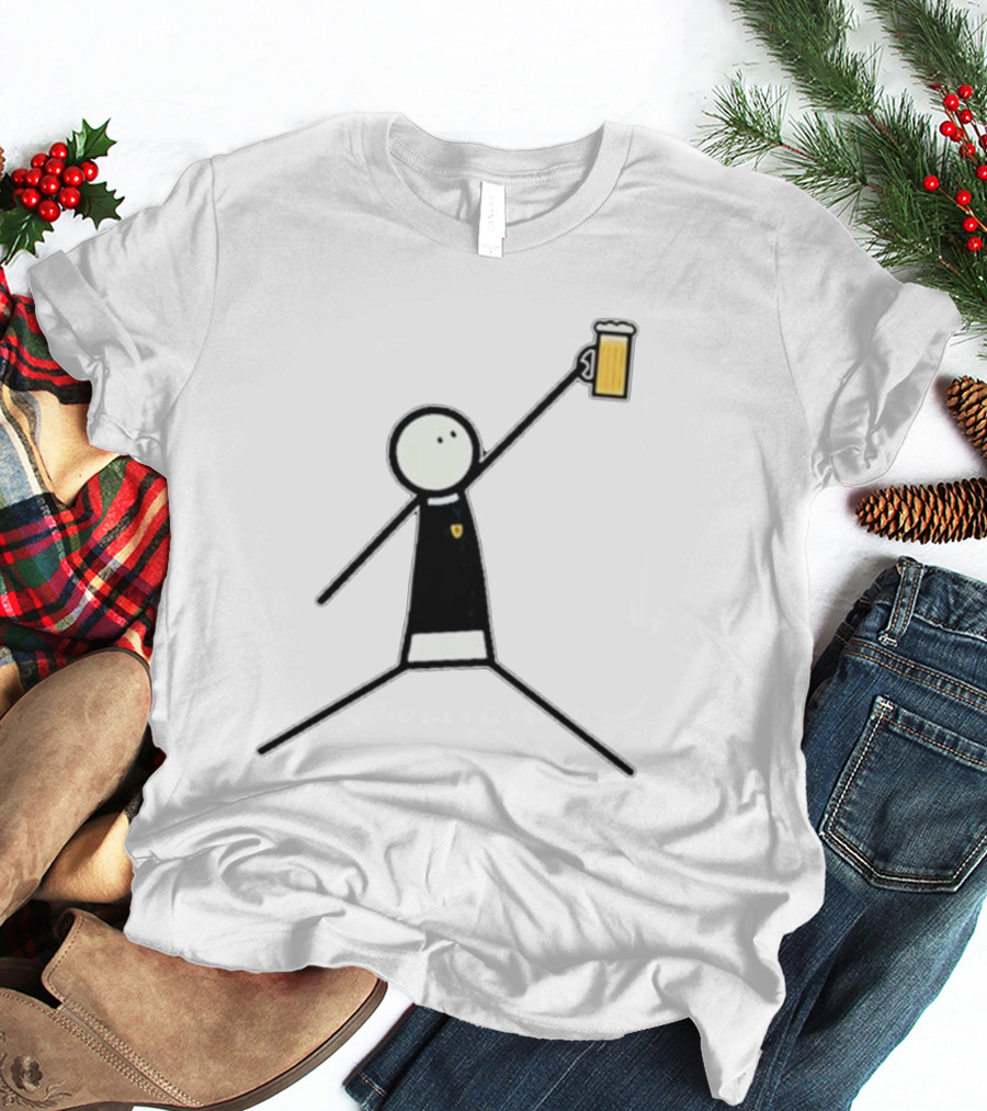 The Schottland Jumpman Stick Figure Beer Icon Scotland T-Shirt