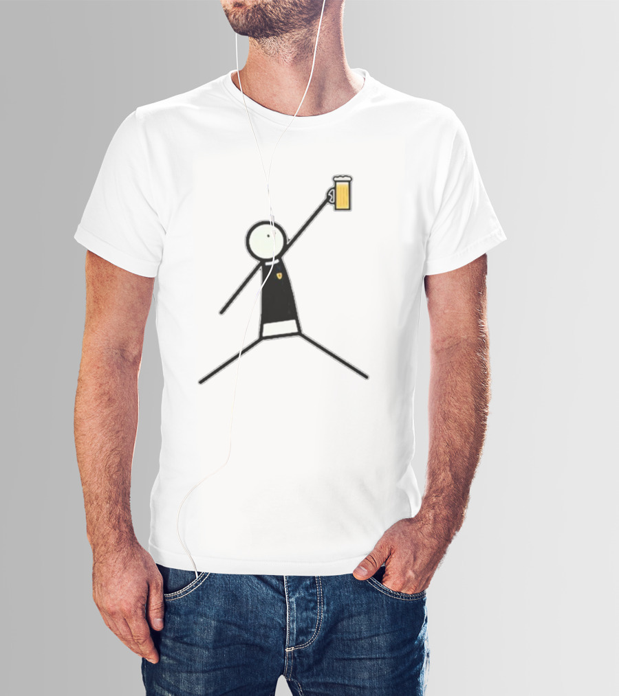 The Schottland Jumpman Stick Figure Beer Icon Scotland T-Shirt