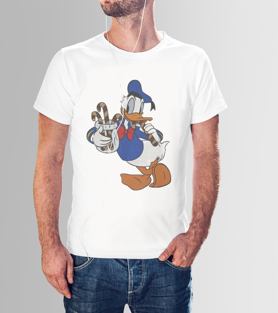 Donald Duck Festive Candy Canes T-Shirt