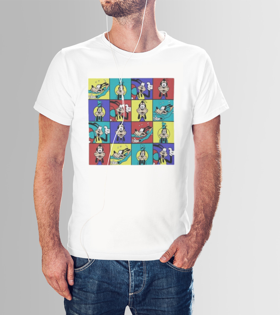 Goofy Multicolored Funny Face Expressions T-Shirt