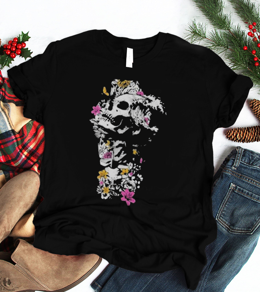 Sullivan King Skull Wave Floral Fusion T-Shirt