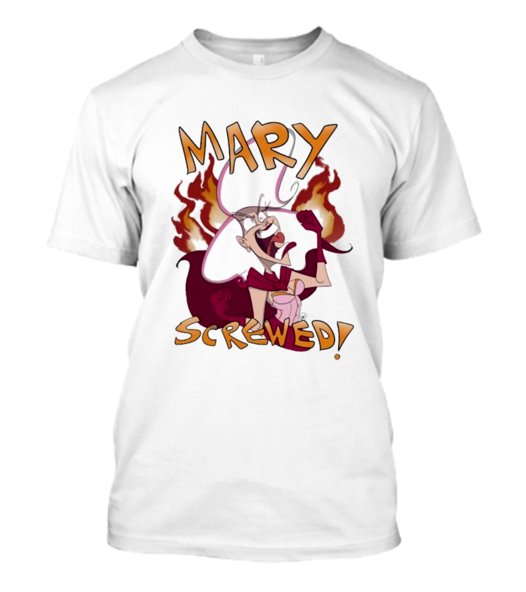 Mortal Kombat Mary Screwed Angry Fire T-Shirt