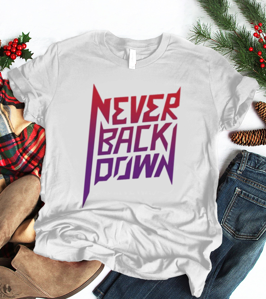 Nick Eh 30 Never Back Down Retro Gradient T-Shirt