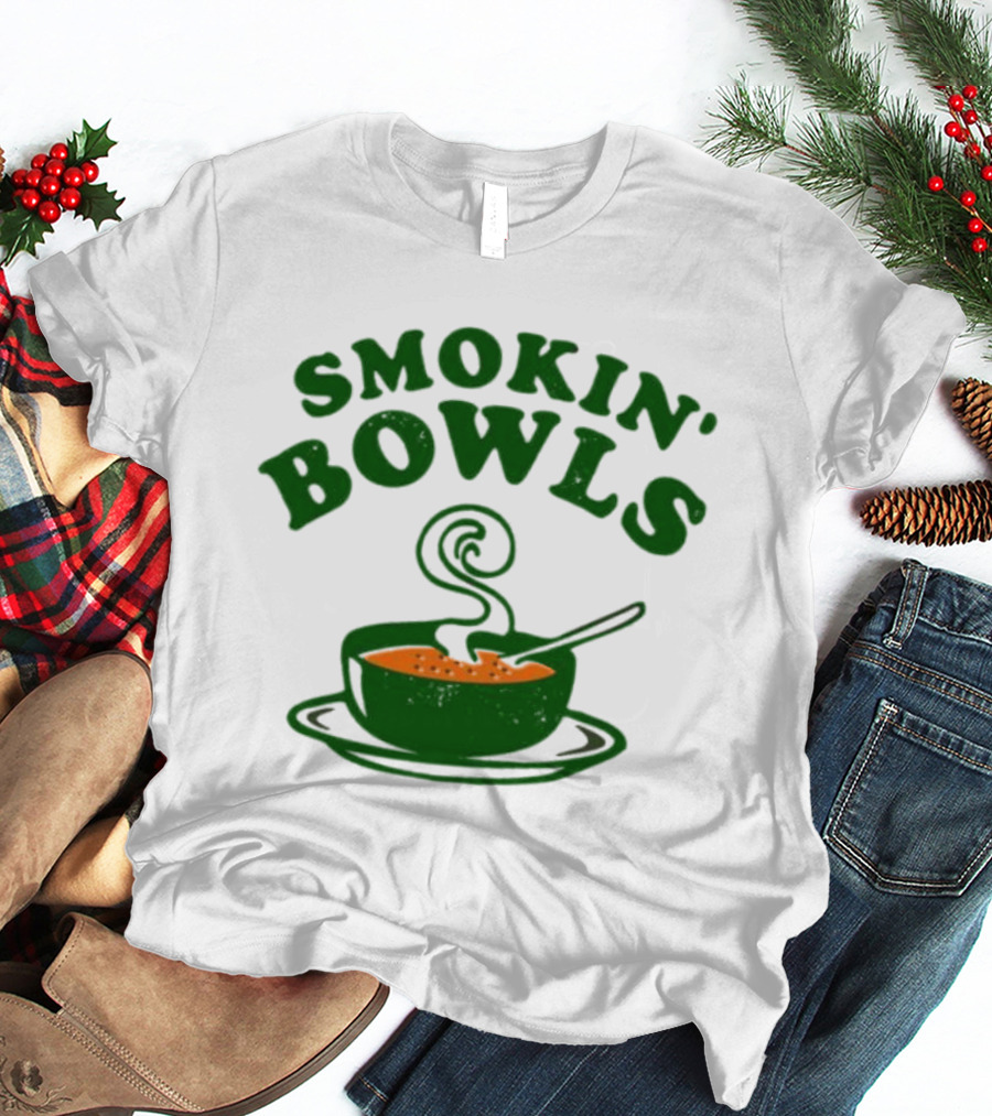 Smokin’ Bowls Soup With Spoon And Swirling Steam T-Shirt