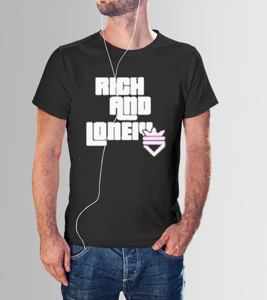 Optic Scump Rich And Lonely Rnl Wasted Miami Crown Graphics T-Shirt