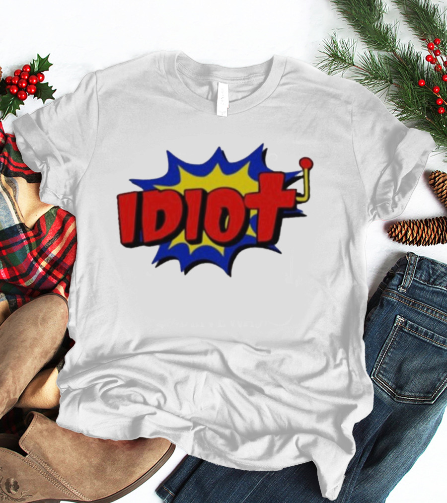 Vegasmatt Idiot Comic Pop Art Style Explosion T-Shirt