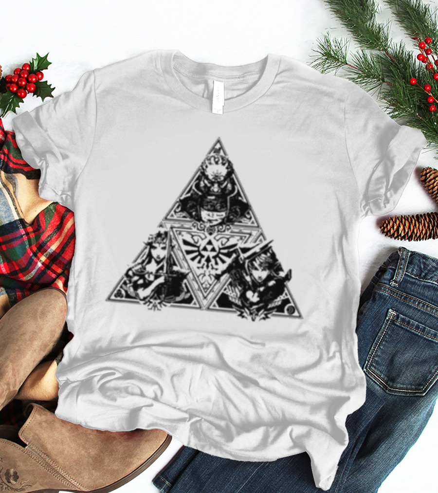 Tokyo Legend Of Zelda Triforce Icon With Characters T-Shirt