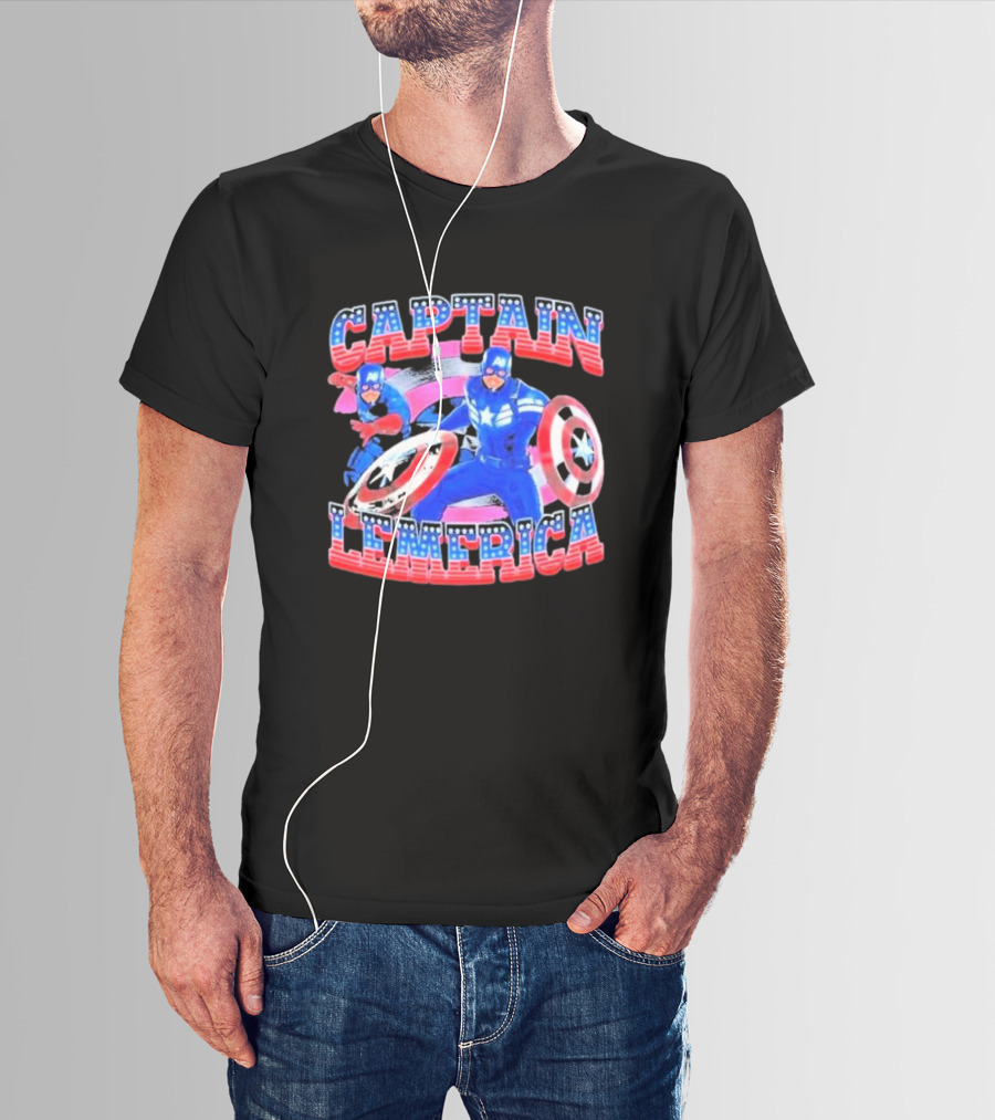 Captain Lemerica Lebron James Captain America T-Shirt
