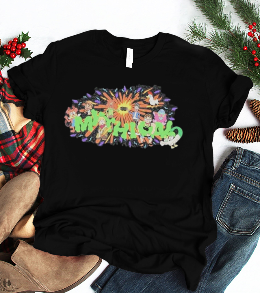 New Mythical ’90s Cartoon Characters Burst Mythical Explosion T-Shirt