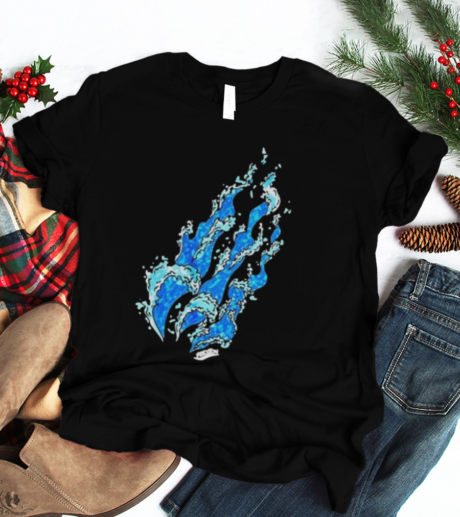 Fire Wave Blue Flame T-Shirt