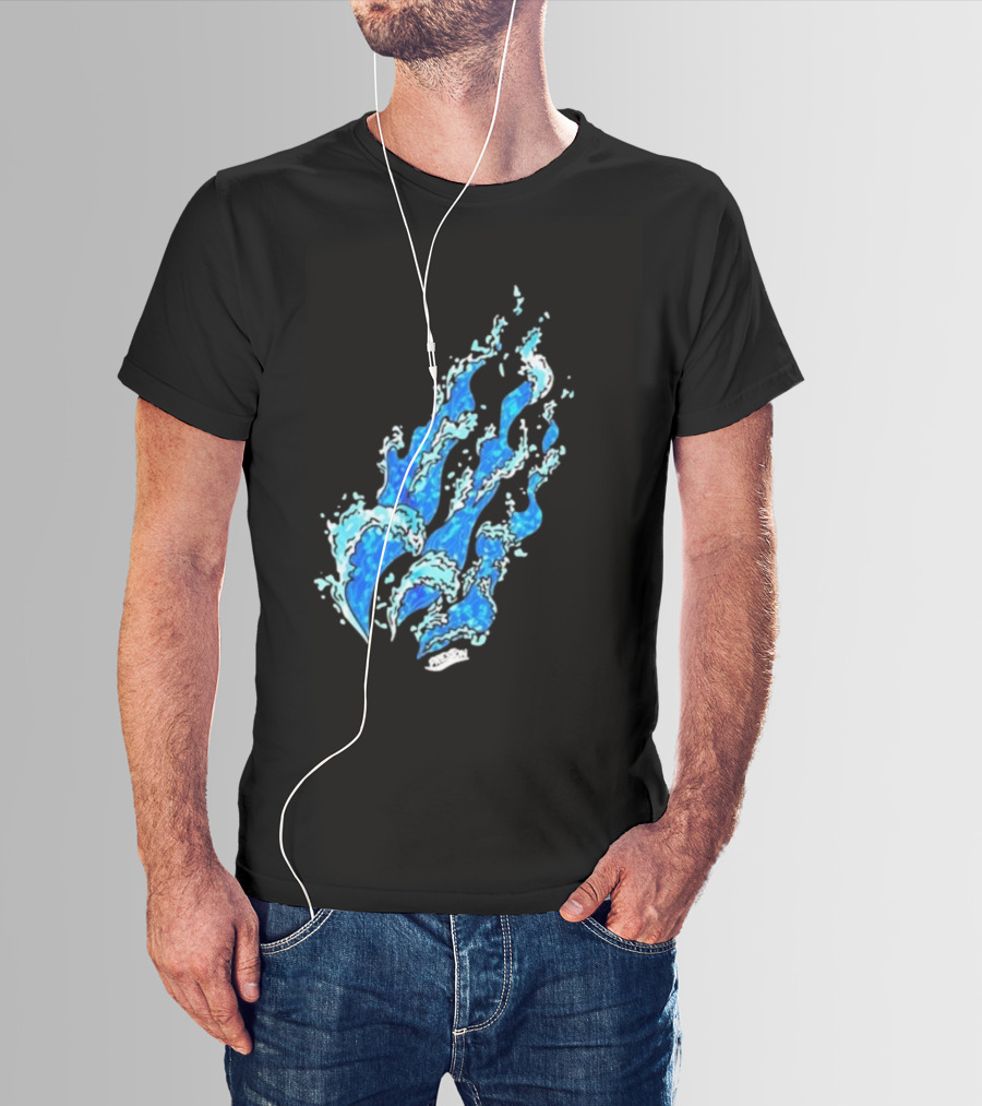 Fire Wave Blue Flame T-Shirt