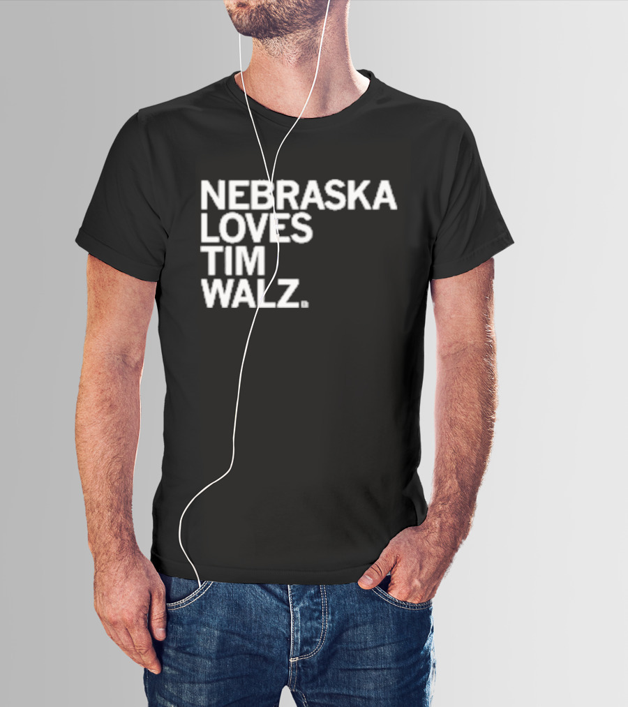 NEBRASKA LOVES TIM WALZ T-Shirt