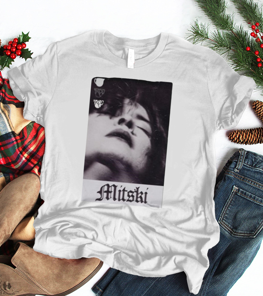 Mitski Gothic Black And White Portrait T-Shirt