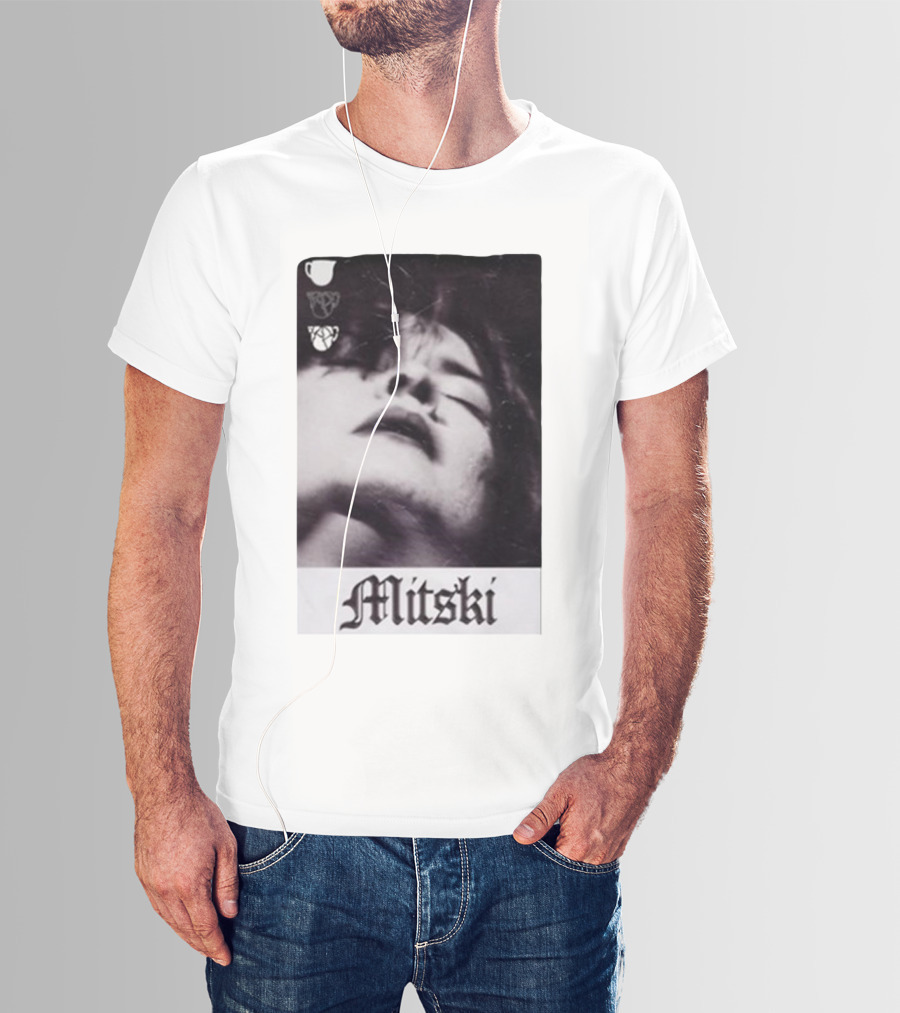 Mitski Gothic Black And White Portrait T-Shirt