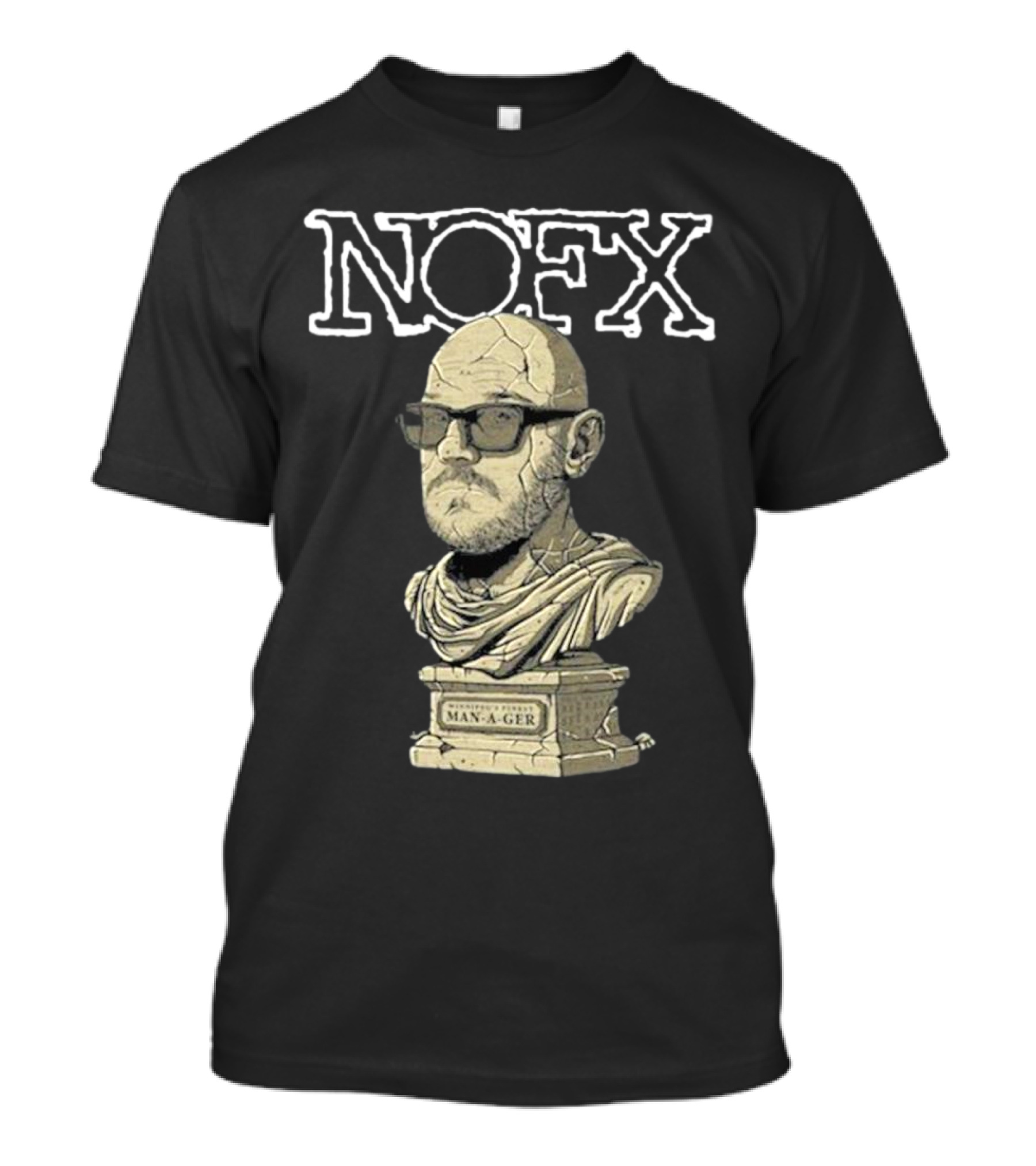 NOFX Concert Bust Graphic At Burton Cummings Theatre Winnipeg August 15 T-Shirt
