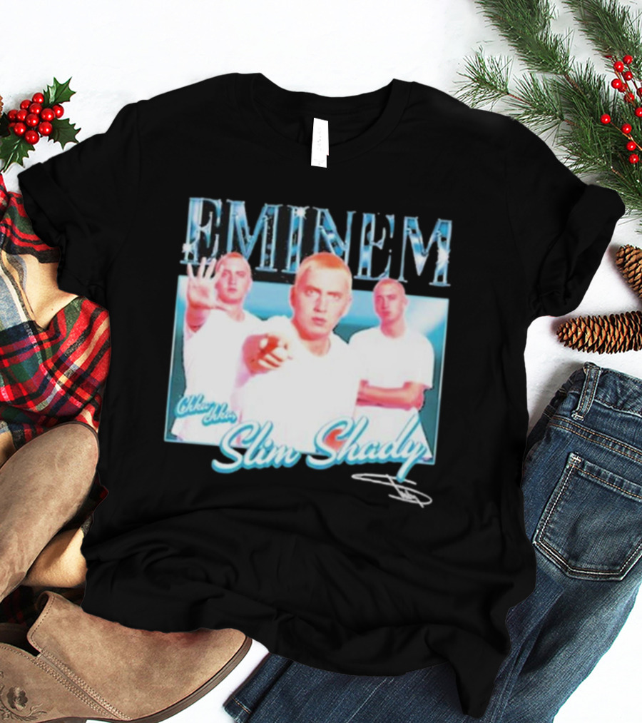Eminem Eminem Chka Chka Slim Shady Trio Image T-Shirt
