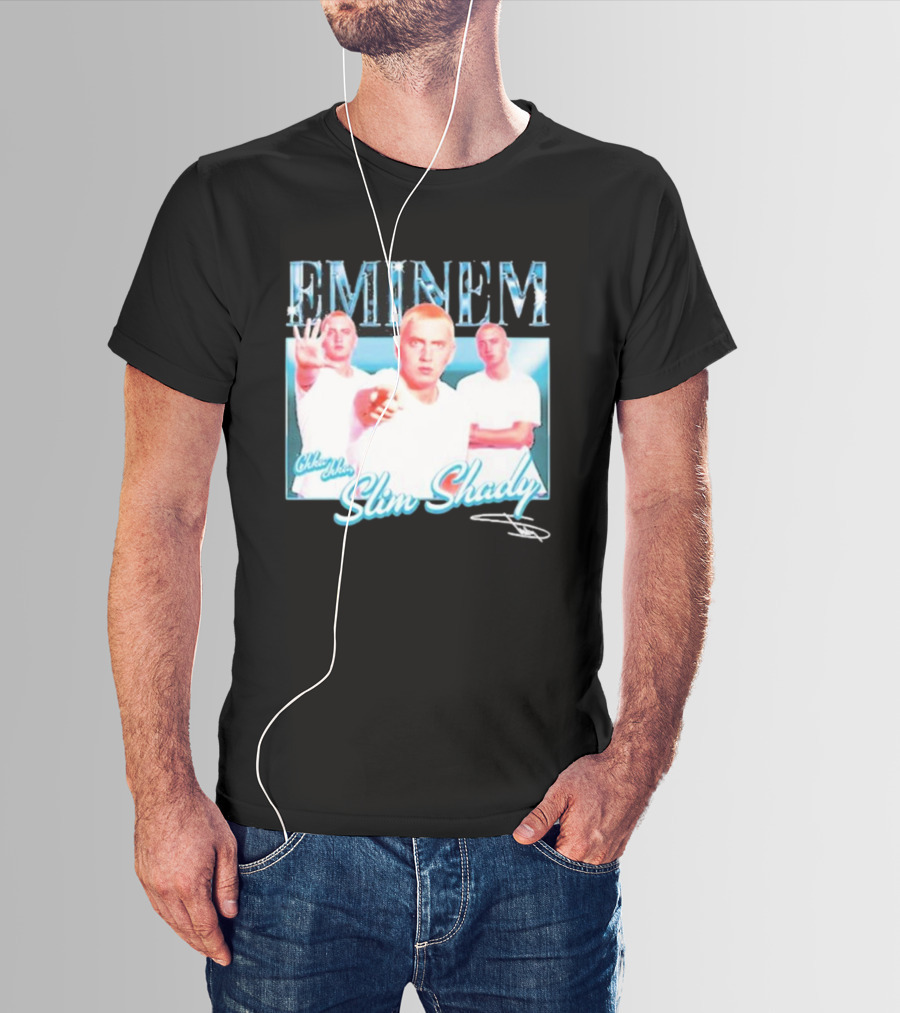 Eminem Eminem Chka Chka Slim Shady Trio Image T-Shirt