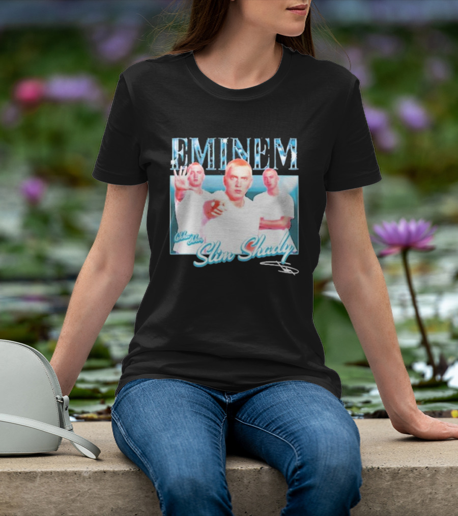 Eminem Eminem Chka Chka Slim Shady Trio Image T-Shirt