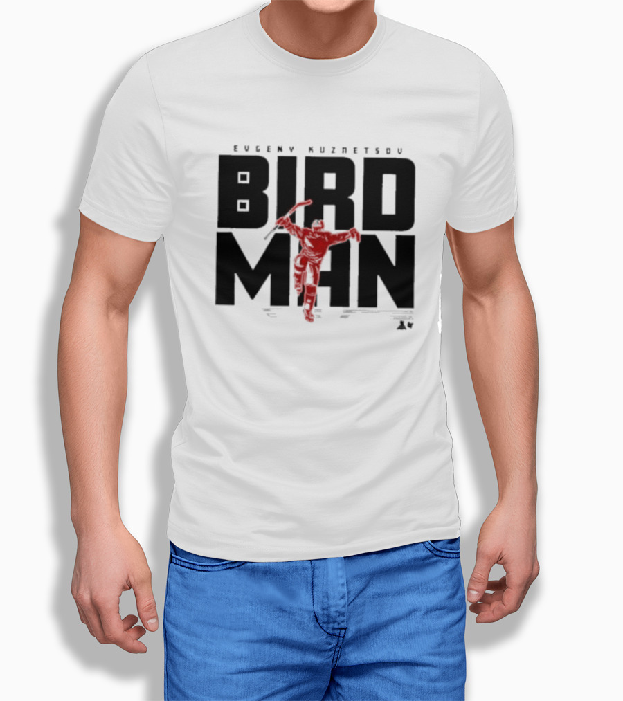 Evgeny Kuznetsov Bird Man Raleigh T-Shirt