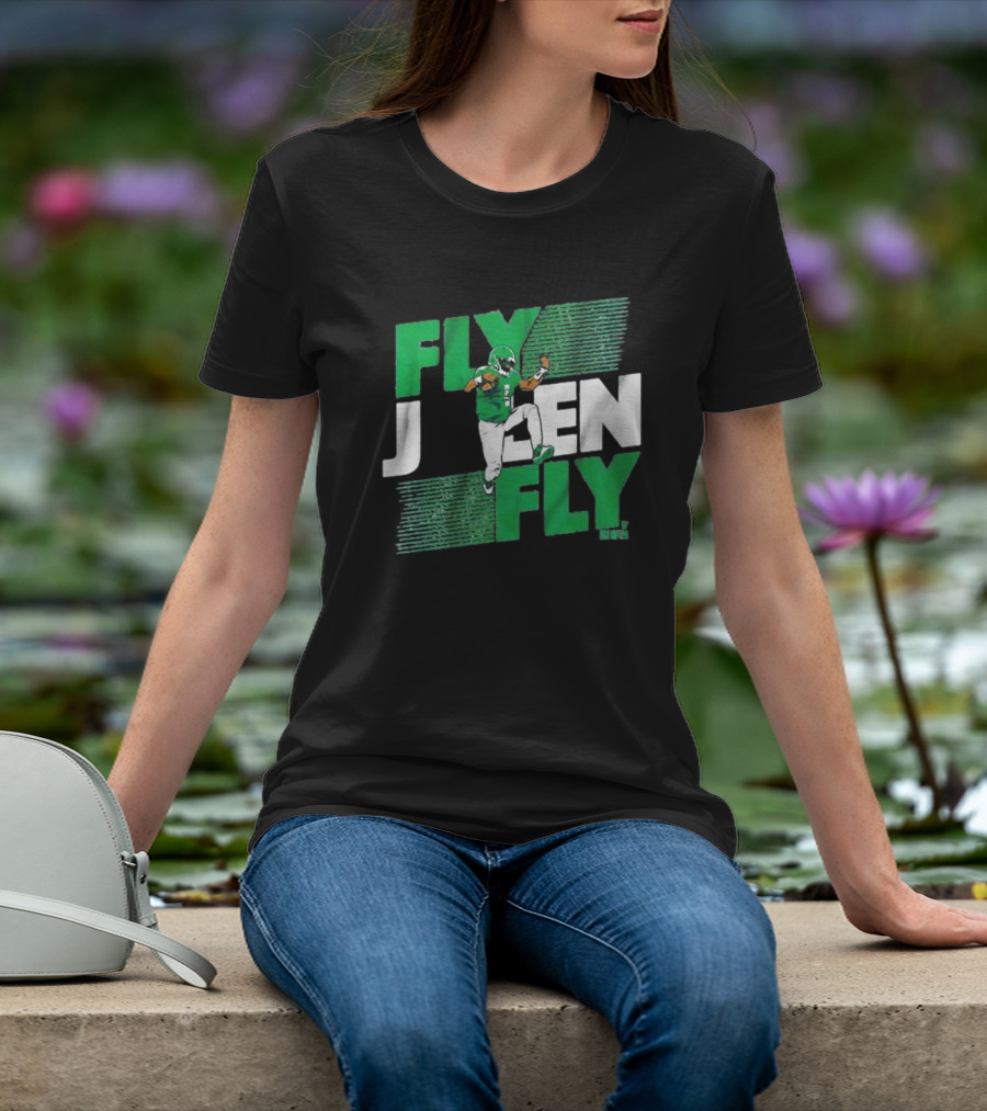 Fly Jalen Fly Green Football T-Shirt