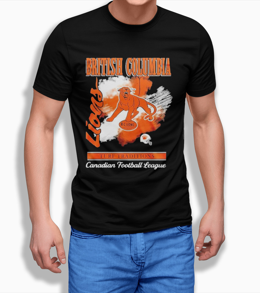 British Columbia Lions Turf Traditions Canadian Football League T-Shirt