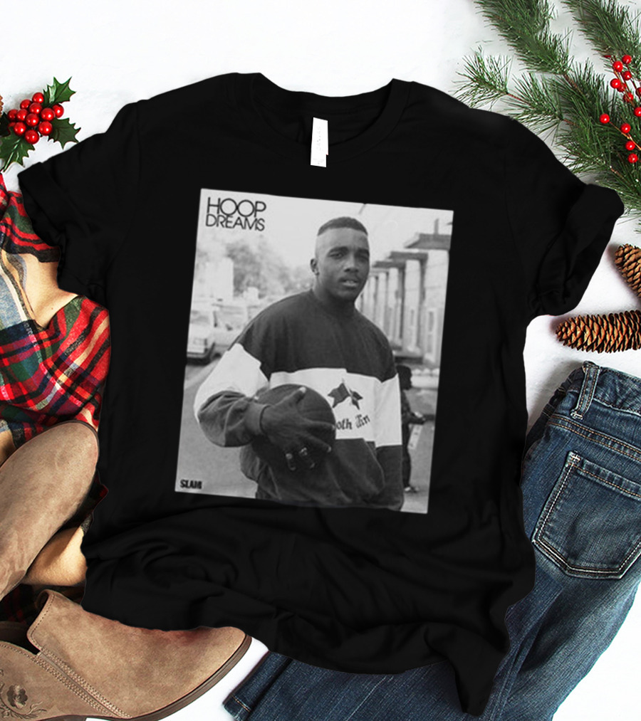 Hoop Dreams William Gates Photo Black And White SLAM T-Shirt