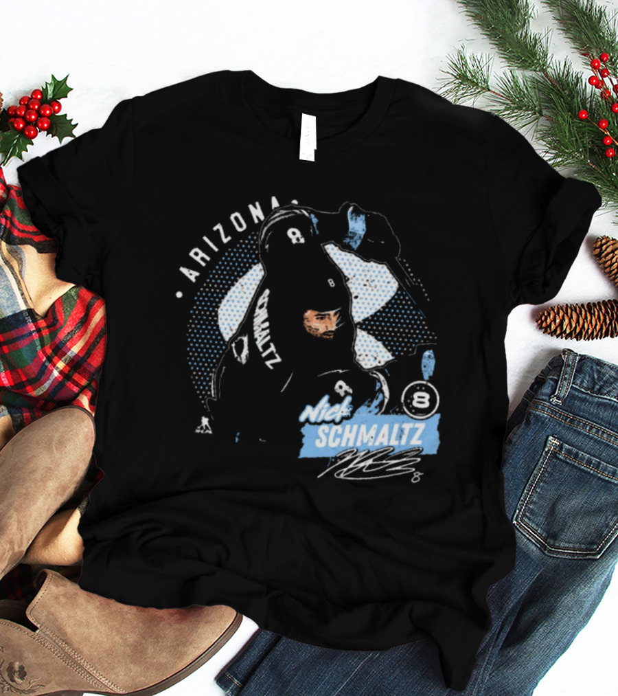 Arizona Nick Schmaltz Signature NHL Hockey Player 8 T-Shirt