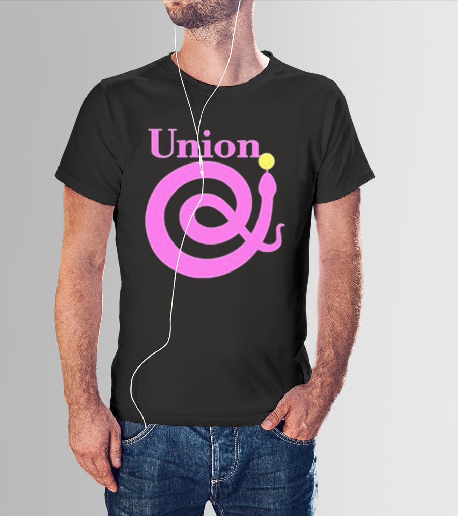 Union Pink Spiral Snake T-Shirt