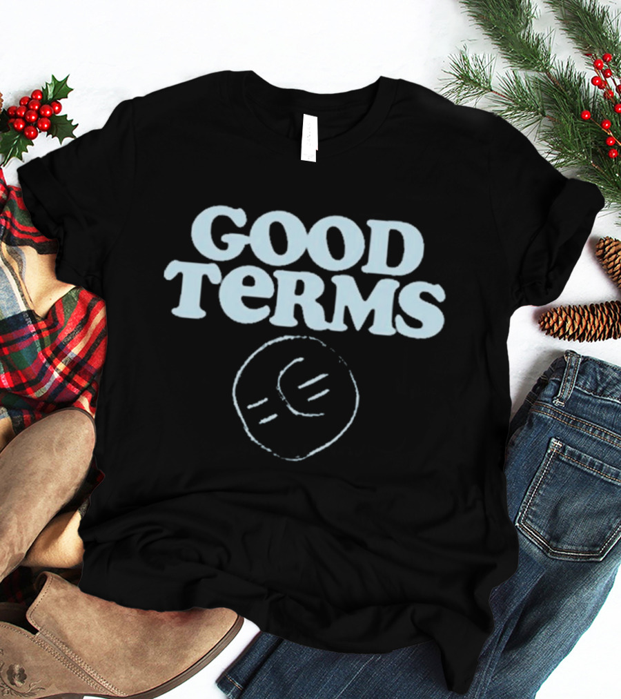 Good Terms Secret Friends Music Group Circle Sketch T-Shirt