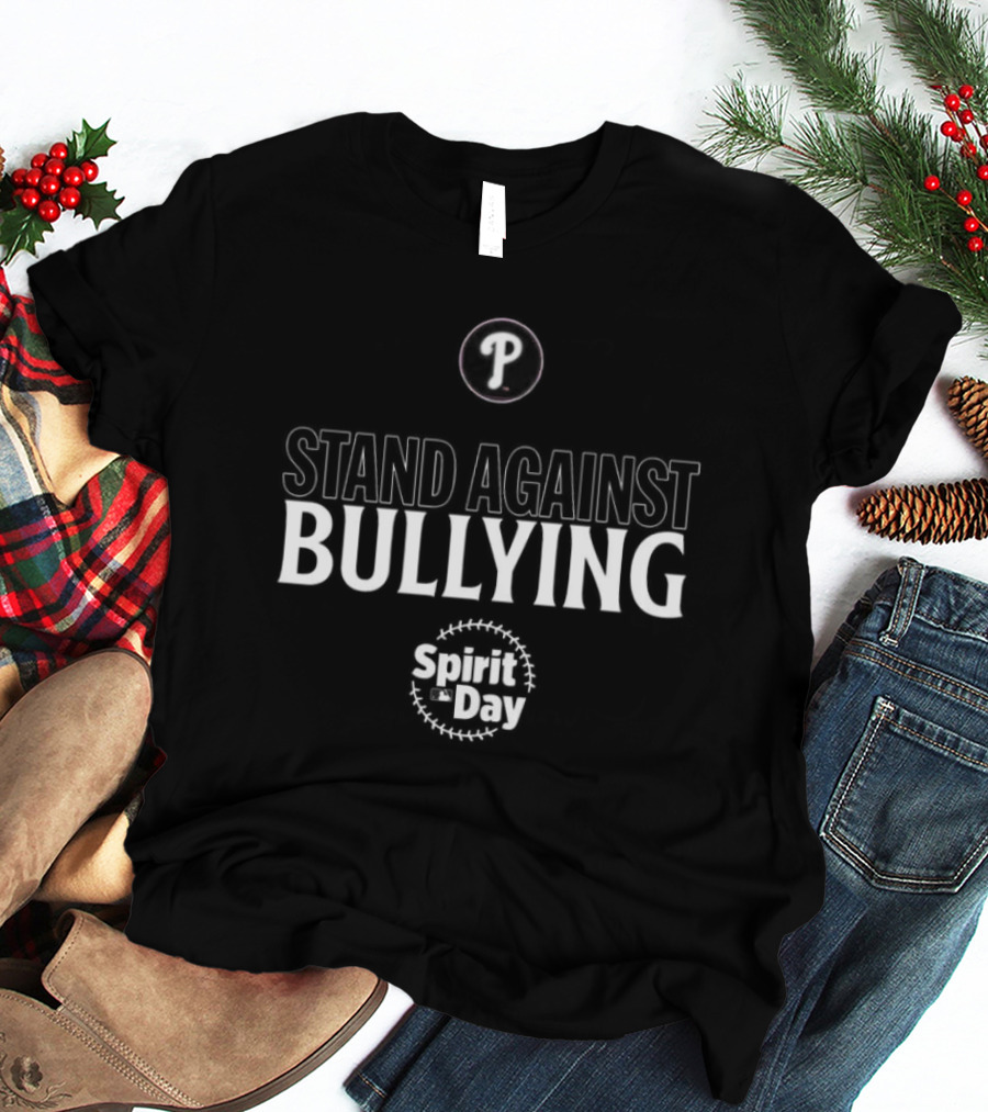 Stand Against Bullying Spirit Day Philadelphia Phillies P T-Shirt